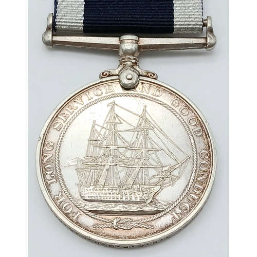 302 - A Royal Navy Long Service and Good Conduct Medal (GVIR 1st type), named to: MX.49565 C R Lewis S.B.C... 