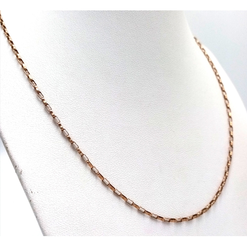 422 - A 9K YELLOW GOLD BELCHER CHAIN, 61 CM TOTAL LENGTH, 4.2G TOTAL WEIGHT. REF: PWN3319 - 2