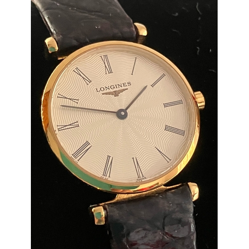 147 - Ladies LONGINES ‘LA GRANDE CLASSIQUE’  GOLD PLATED WRISTWATCH. New battery fitted January 2025. Curr... 