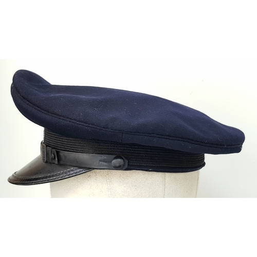 419 - A Bahnschutzpolizei (BSP) (Railway Protection Police) Ncos Visor Cap. The BSP were tasked with railw... 