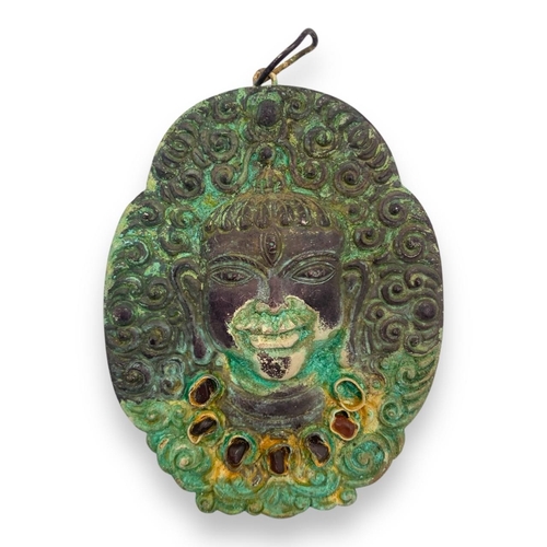 1705 - A very rare Pair of Ancient Champa Bronze Relief Pendants (10th-14th century Southeast Asia Kingdom)... 