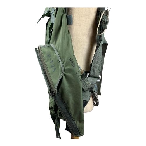 1674 - Vietnam war era U.S. Military Pilot’s parashoot Vest. Some signs of wear, including minor stains and... 