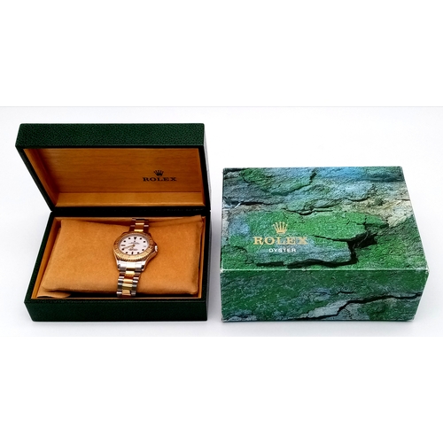 6 - A Fabulous Rolex Bi-Metal Yacht Master Unisex Automatic Watch. Model - 168623. 18k gold and stainles... 