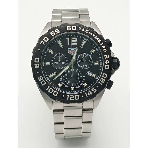 58 - A Tag Heuer Model CAZ1010 Quartz Chronograph Gents Watch. Stainless steel bracelet and case - 44mm. ... 