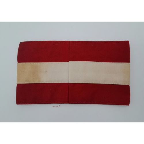 1341 - A WWII Hitler Youth Armband. Stitched on swastika.