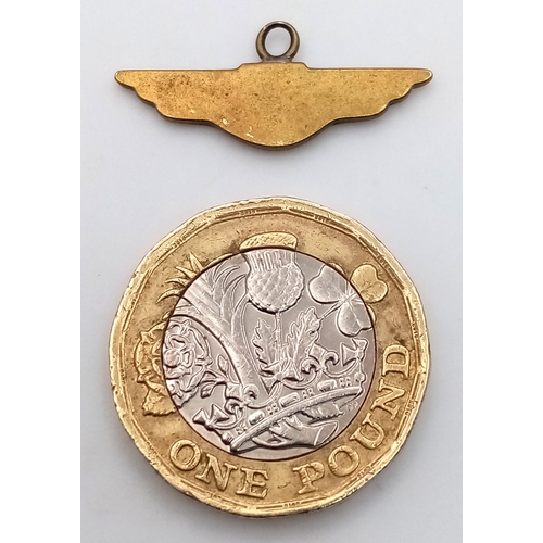 1205 - A 9K Gold Medical Badge Pendant/Charm. 2.5cm. 1.1g