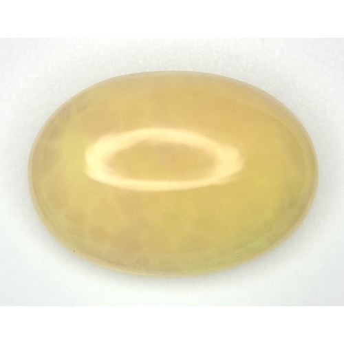 1342 - A 3.05ct Ethiopian Natural Fire Opal Gemstone, Oval Cabochon Shape, GLI Certified. Ref: VU113