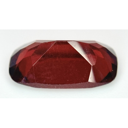 1370 - A 3.75ct Faceted African Hessonite Garnet Gemstone, Cushion Shape, GLI Certified. Ref: VU135