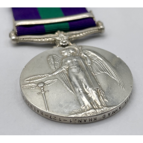 136 - A General Service Medal 1918 with clasp ‘S. Persia’, named to: 2218 Naik Ahmad Khan 1-127-Baluchis.
... 