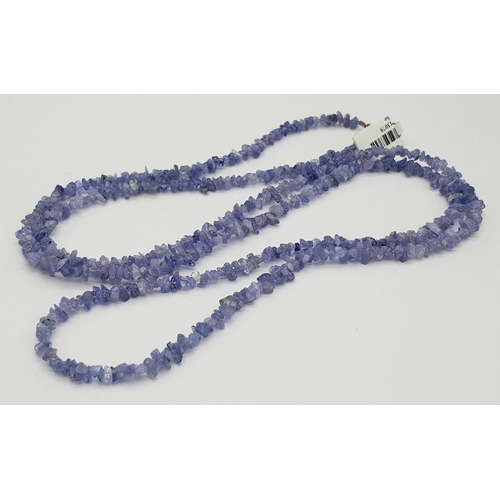 355 - A TANZANITE NECKLACE - 36