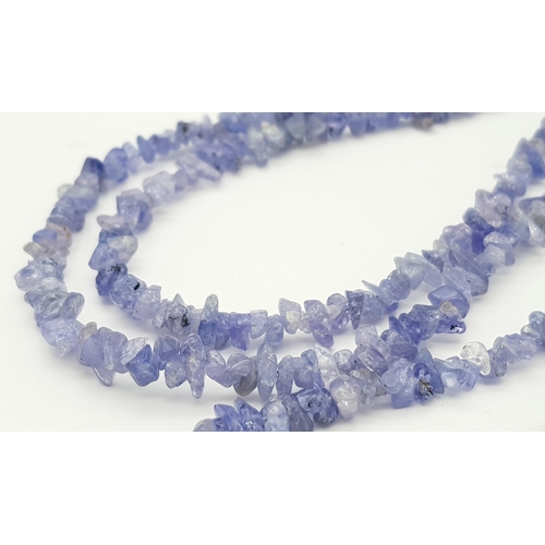 355 - A TANZANITE NECKLACE - 36