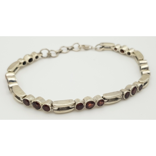 358 - Three Stylish Solid Silver 925 Bracelets, Various styles, Total weight: 58 grams, 18cm, 21cm and 22c... 