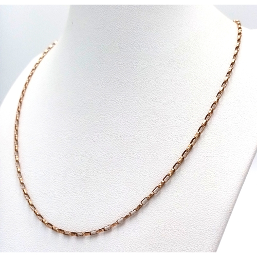 422 - A 9K YELLOW GOLD BELCHER CHAIN, 61 CM TOTAL LENGTH, 4.2G TOTAL WEIGHT. REF: PWN3319 - 2