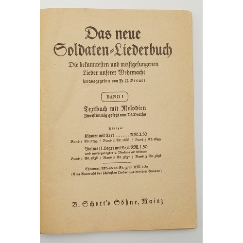 563 - A German Third Reich Soldiers Song Book.