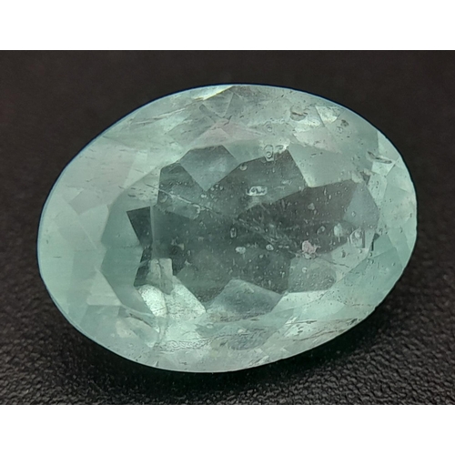 676 - A 4.12ct Aquamarine - GFCO Swiss Certified.