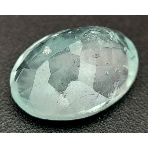 676 - A 4.12ct Aquamarine - GFCO Swiss Certified.