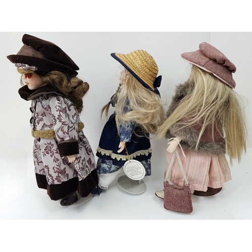 1755 - Three Vintage Dolls from the London Elite Collection. 41cm.