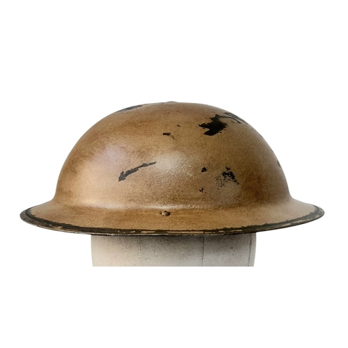 180 - 1939 Dated British Mk II Helmet with liner but no chin strap. Makers Marked H.G (not home guard as t... 