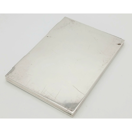 219 - A RALPH LAUREN STERLING SILVER DOUBLE PHOTO FRAME 208.5G TOTAL WEIGHT, 11CM x 8CM. REF: JB 5001