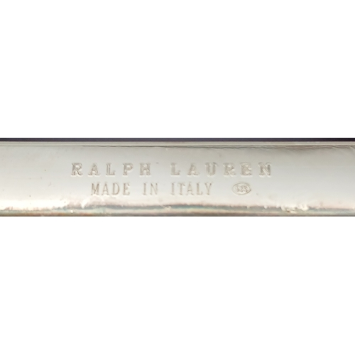 219 - A RALPH LAUREN STERLING SILVER DOUBLE PHOTO FRAME 208.5G TOTAL WEIGHT, 11CM x 8CM. REF: JB 5001