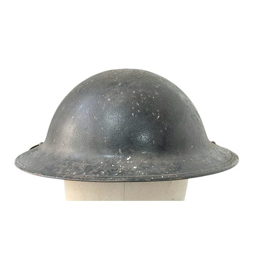 229 - A WW2 British Mk II C (3 holes in rim) Home Front Helmet with the stencilled letters “F/A” maybe Fir... 