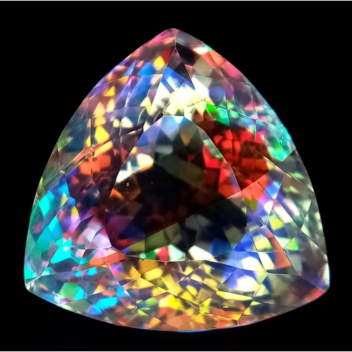 192 - A truly mesmerising MYSTIC QUARTZ of large proportions. With a unique, trillion, customised, pyramid... 