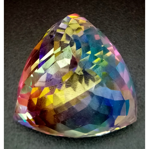 192 - A truly mesmerising MYSTIC QUARTZ of large proportions. With a unique, trillion, customised, pyramid... 