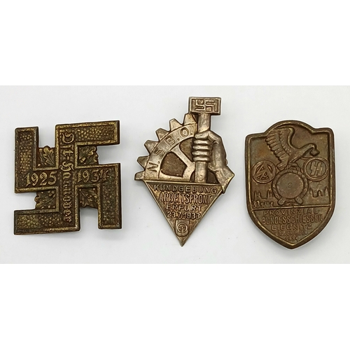 286 - Three 3rd Reich Tinnie Day Badges £75