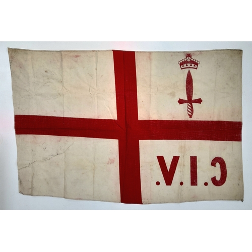 82 - A Boar War Period City of London Volunteers Camp Flag. Raised in 1899 by the Lord Mayor of London an... 