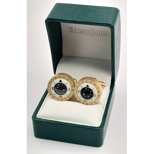 98 - Genuine pair of TATEOSSIAN COMPASS CUFFLINKS. Tateossian is a Store in LONDON’S MAYFAIR specialising... 