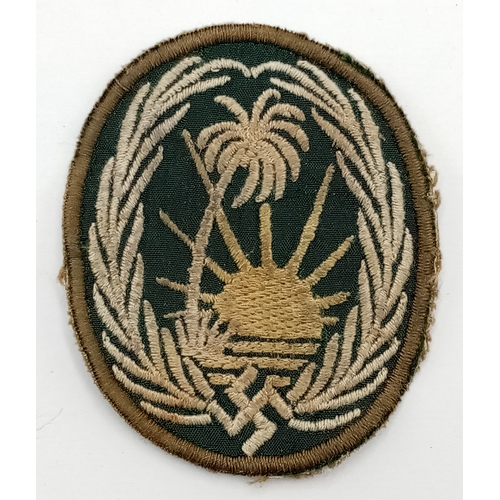 272 - A WW2 German Africa Corps Sonderverband Cloth Patch. A unit very similar to the British Long Range D... 