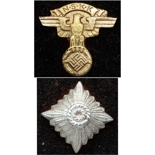 282 - Early 3rd Reich NSKK (National Socialist Motor Corps) Scharführer’s Collar Tabs.