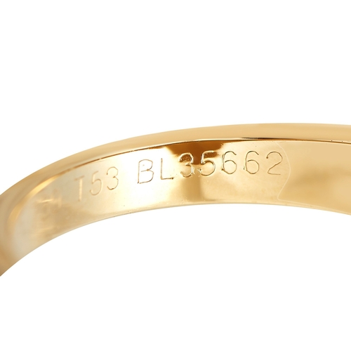 554 - WITHDRAWN - A Van Cleef & Arpels Alhambra Diamond and Coral Ring. Features a yellow gold band topped... 