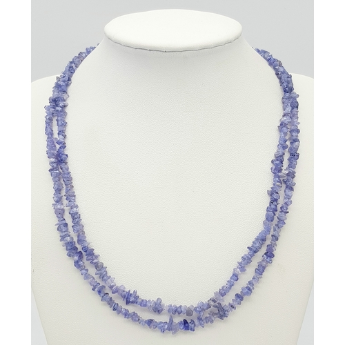 1308 - A TANZANITE NECKLACE - 36