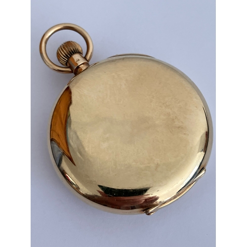 126 - Vintage 9 CARAT GOLD LONGINES HALF HUNTER POCKET WATCH. 17 Jewels. Swiss Made. No: 3840861. Supplied... 