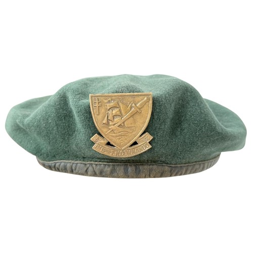 89 - Withdrawn - A WW2 Free French Commando Beret of the 1st er Bataillon de Fusiliers Marins Commandos. ... 