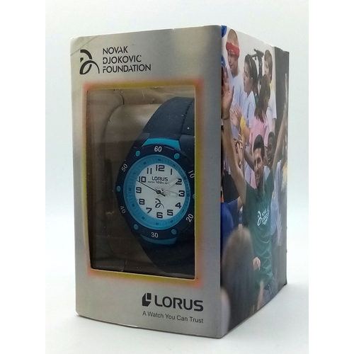 1316 - A Novak Djokovic Lorus Sports Watch. Replacement Battery Fitted February 2025. Complete with Tag, In... 