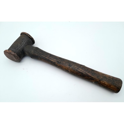 1345 - A 1950s Wire Wheel Spinner Hammer - Makers mark of THOR!