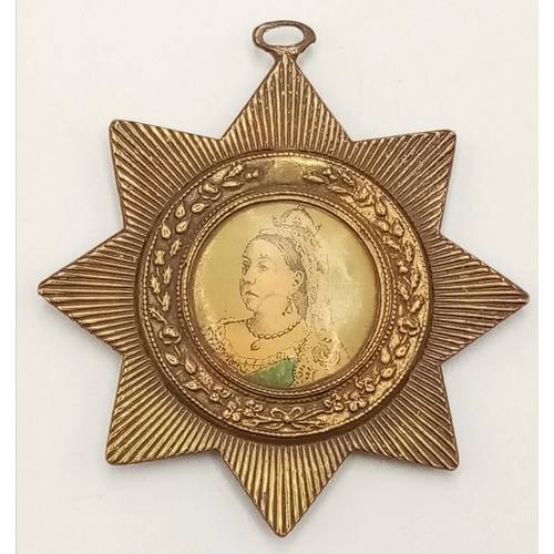 1313 - An Antique Queen Victoria Commemorative Diamond Jubilee Star Pendant.