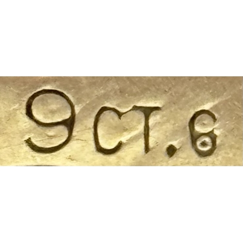 1189 - A 9K YELLOW GOLD INITIAL 'N' CHARM - 0.3G. SC5050.