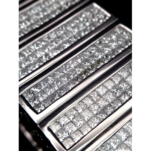 14 - A Magnificent 58ctw (approx) Diamond Bracelet! This 14K White Gold, 309g (total weight) masterpiece ... 