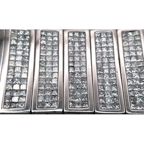 14 - A Magnificent 58ctw (approx) Diamond Bracelet! This 14K White Gold, 309g (total weight) masterpiece ... 
