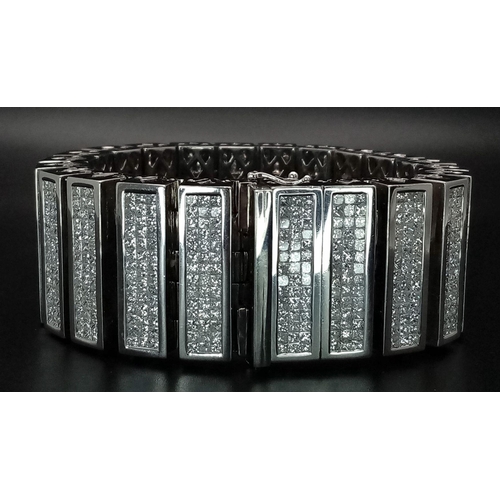 14 - A Magnificent 58ctw (approx) Diamond Bracelet! This 14K White Gold, 309g (total weight) masterpiece ... 