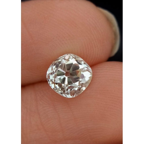 112 - A 1.4ct Old Cut Diamond. Tinted, high grade.