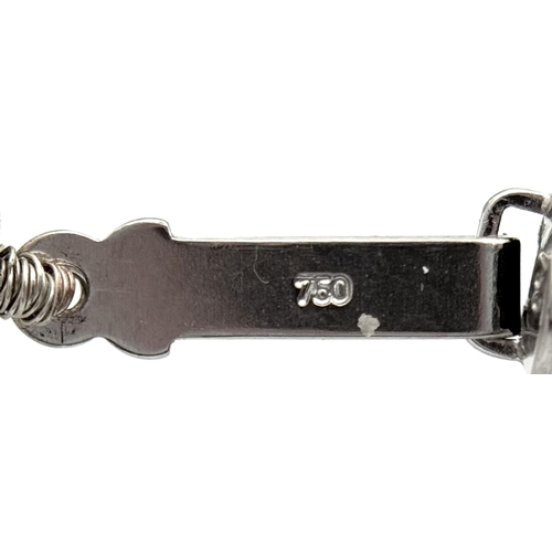 42 - A Tahitian and South Sea Pearl Necklace with an 18K White Gold Clasp. Pearls 12/14mm. 112g total wei... 