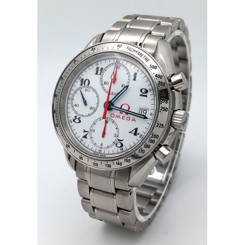 154 - An Omega Seamaster Automatic Gents Watch. Model 3513.2000. Calibre 1152. Stainless steel bracelet an... 
