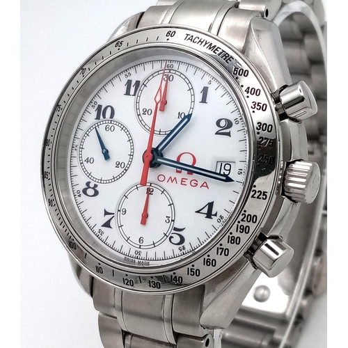 154 - An Omega Seamaster Automatic Gents Watch. Model 3513.2000. Calibre 1152. Stainless steel bracelet an... 