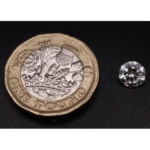 161 - A 1.005ct Brilliant Round Cut Diamond. VVS2 Clarity. H Colour. IDL certificate.