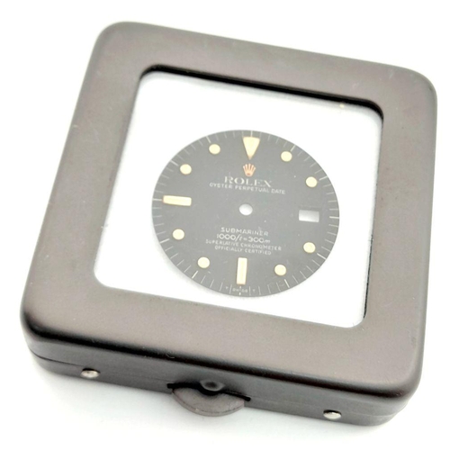 168 - A Vintage Rolex Submariner Black Watch Dial. Comes in a sealed container. 27mm dial diameter.