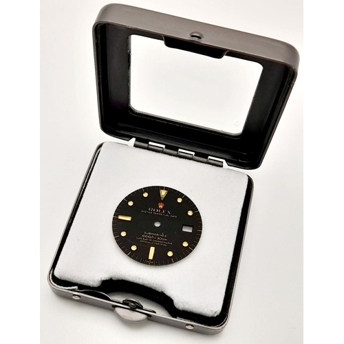 168 - A Vintage Rolex Submariner Black Watch Dial. Comes in a sealed container. 27mm dial diameter.
